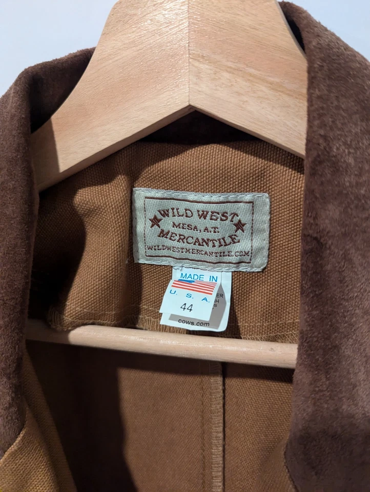 Frontier Classics Jacket 44 Tan Beige Rancher Coat Canvas Western Mercantile CH - Image 2 of 4