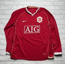 Long Sleeve Manchester United Ole Gunnar Solskjaer Jersey 2006-07