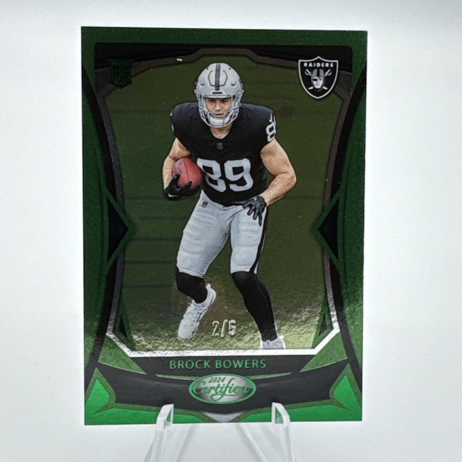 2024 Panini Certified Football Brock Bowers #110 RC Rookie Mirror green /5