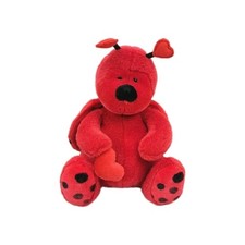 Vintage Valentine Love Bug Ladybug Plush Russ Bugsly Red Heart Decor