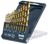 Kwb Hss-Spiralbohrer-Set, 429844, 1,5 - 6,5 Mm, Titan, 13-Teilig