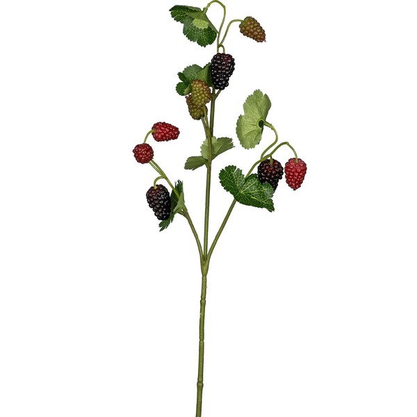 KüNstlicher Himbeerzweig, 4Er Set, Farbe Dunkelrot, HöHe Ca. 48 Cm-image