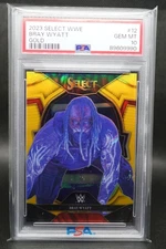 2023 WWE Panini Select BRAY WYATT #12 True Gold Prizm 6/10 PSA 10  RARE  Invest