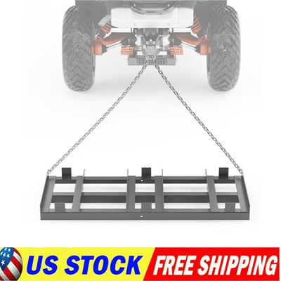 4ft 6ft 8ft Drag Harrow Driveway Grader For ATV UTV Tractor Mower wi/ 6 FT Chian