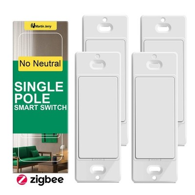 Zigbee Smart Light Switch No Neutral 4 Pack Alexa