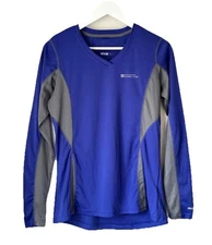 Mountain Warehouse purple/grey Long sleeve base layer cycling/training top UK14
