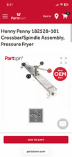 Henny Penny 182528-101 Lid Crossbar Spindle Assembly - Commercial Pressure Fryer