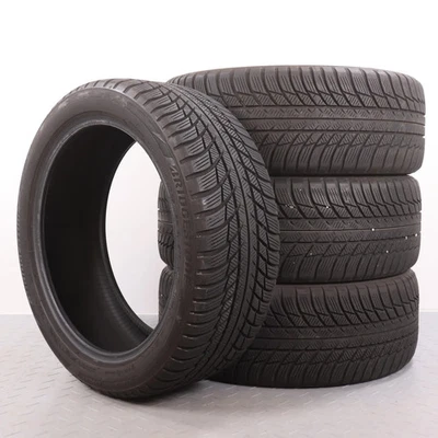 4 pneus d'hiver Bridgestone Blizzak LM001, dimensions 225/45R18, indice 91H, mar - Photo 1/4