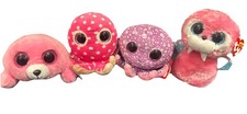 Ty Beanie Boo OCEAN Lot of 4 - TUSK, LEGS, OLLIE, PIERRE - Rare Retired W/Tags