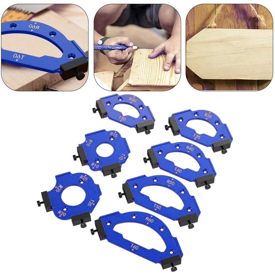 Holzbearbeitung Winkelschablone für präzises Kantenschneiden und Positionieren - Bild 3 von 4