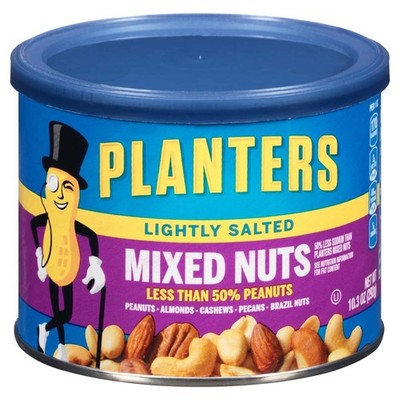 Planters Mixed Nuts, Mixed Nuts, Lightly Salted, 10.3 Ounce