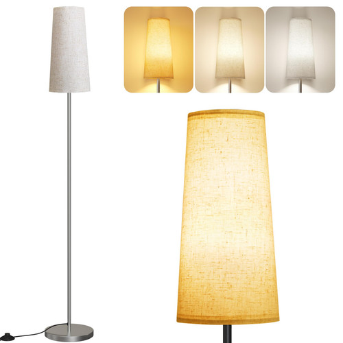 Floor Lamps for Living Room/Bedroom/Office, Standing Lamp with LED Bulb, 3 Co...