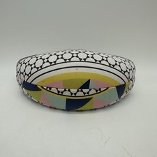 Hard Shell Eyeglasses Sunglasses Case Geometric Multicolor Pattern Travel Case