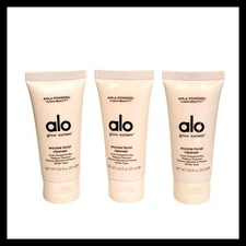 3 x Alo Yoga Glow System Skincare Enzyme Facial Cleanser .6oz, 20ml Travel Size