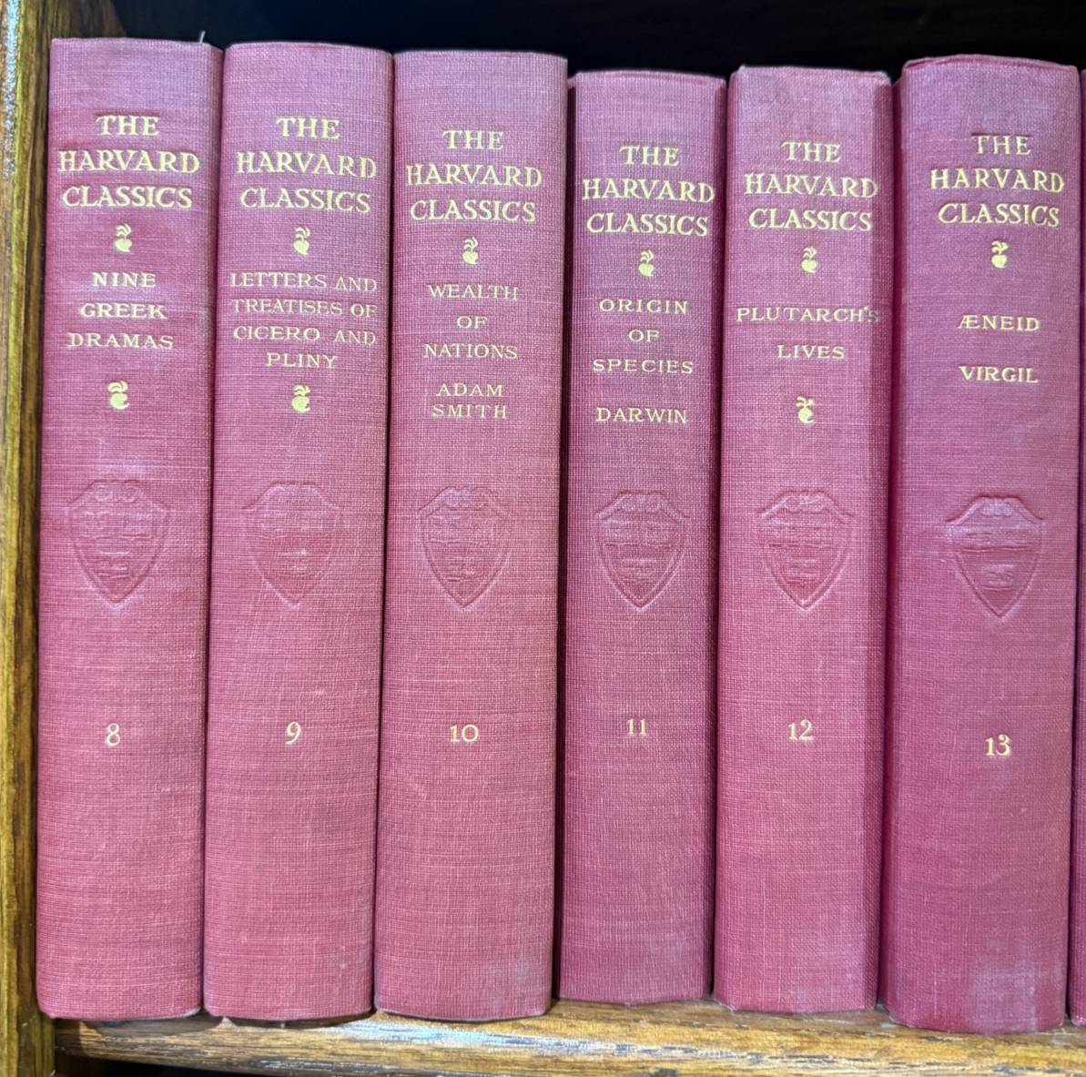 1909-1910 Harvard Classics Lot Red 38 Volumes 8-33 35-46 | eBay