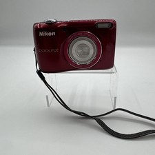 Nikon COOLPIX L26 Digital Camera Red For Parts Only READ