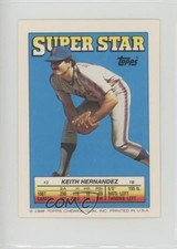 1988 Super Star Sticker Back Cards Keith Hernandez Mike Dunne Glenn Braggs fm0