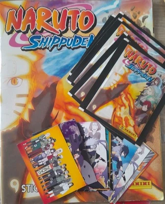 LOT PANINI 5 POCHETTES PACKETS + ALBUM NARUTO SHIPPUDEN 2022 MANGA - Photo 1/4