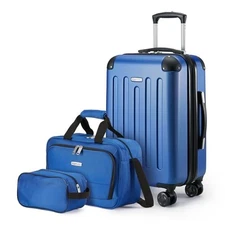 Amazon Basics 3-Piece Luggage Set 22" Expandable Hardside - Scratch & Dent