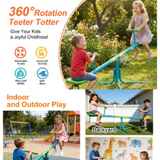 Seesaw, Swiveling 360 Toddlers Sit Spin Kids In/Outdoor Playground, Safety US