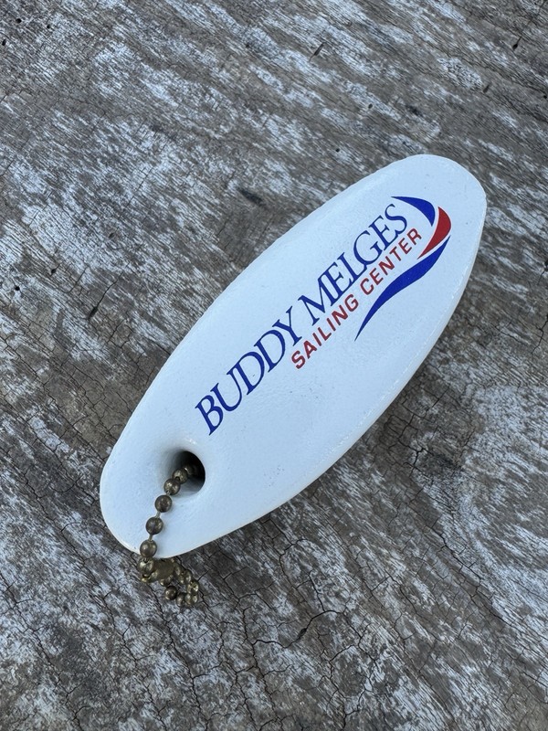 Vintage Buddy Melges Sailing Center Key Float Keychain Boating Sail LGYC Geneva