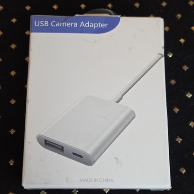 USB Camera Adapter for Iphone, Ipad, Open Box 