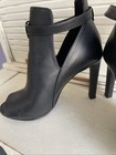 Michael Kors Black Ankle Strap 3” Stiletto Heel Open Toe Women's 5.5M Worn Once — photo 2