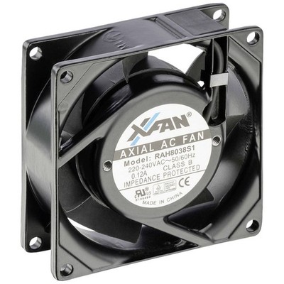 X-Fan RAH8038S1 Axiallüfter 230 V/AC 36 m³/h (L x B x H) 80 x 80 x 38 mm