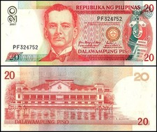 Philippines 20 Piso, 2007, P-182j.3, UNC