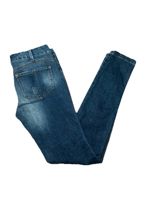 Free People Jeans Womens 27 Dark Wash Skinny Mid Rise Blue Denim Jeans