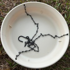 Bird Feeder Plate Tray Dish Hanging Bird Bath for Outside Hummingbird Patio