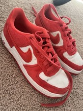 Nike Kid's Air Force 1 Sneaker Size 4.5Y Valentine Day Red