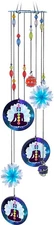 Spoontiques Decorative Chimes for Yard and Garden, Chakras Wind Chime