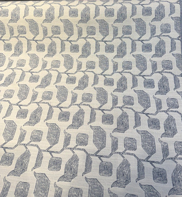 Sunbrella Lola Slate Blue Botanical Leaf 146812-0002 Fabric By the yard