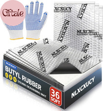 33 Pcs 80Mil 2Mm 36 Sqft 3.4 Sqm Car Sound Deadening Mat,Butyl Automotive Sou
