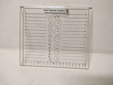 Fisher Scientific Co. 'Sample Spotting & Quantitating' Template - # 4014