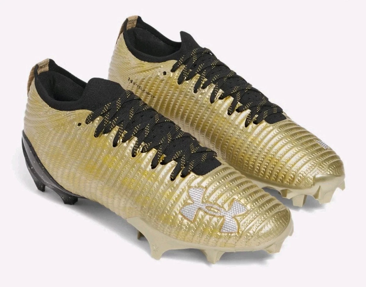 NEW Under Armour Blur Pro Golden Child Football Cleats GOLD