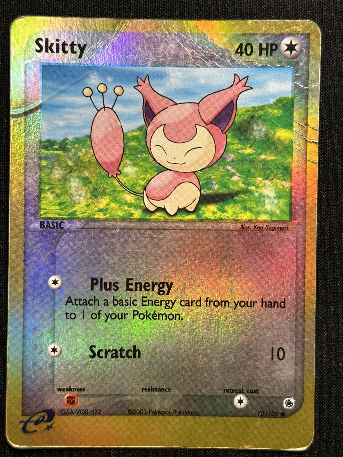 Skitty - Ruby and Sapphire 70/109 HP/DMG Pokemon Card
