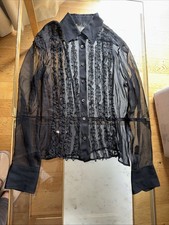 Gucci Black Silk Blouse