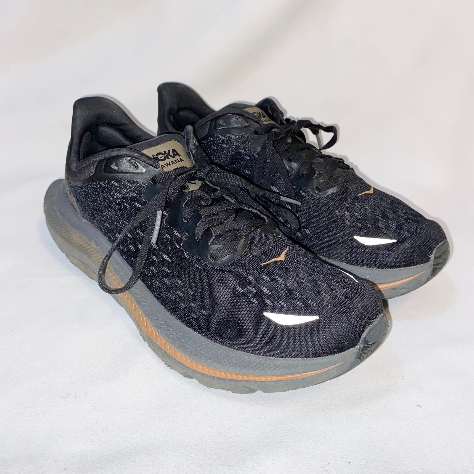 Hoka Kawana Black Copper Running Shoes Mens Trainers Sneakers 1123163-BCOP