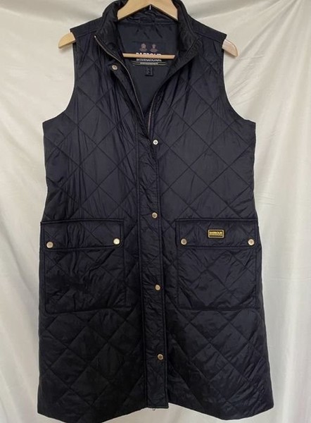 Men Barbour International Vest Black 40