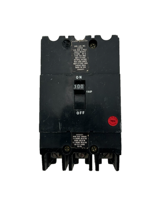 #ad GE TEY3100 Circuit Breaker 100A 3 Pole 480Y 277VAC $99.99