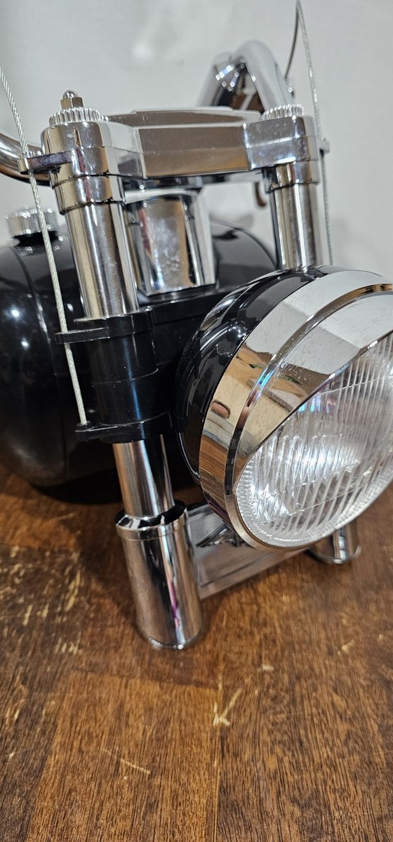 Vintage 1990s Black And Silver Harley-Davidson Tank Radio - Tested