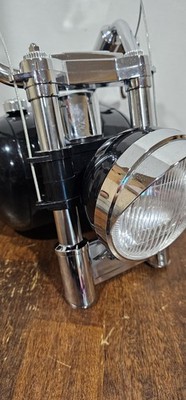 Vintage 1990s Black And Silver Harley-Davidson Tank Radio - Tested