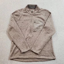 Kuiu Base Camp XL High Loft Sweater Fleece Men's Heathered Gray Half Zip