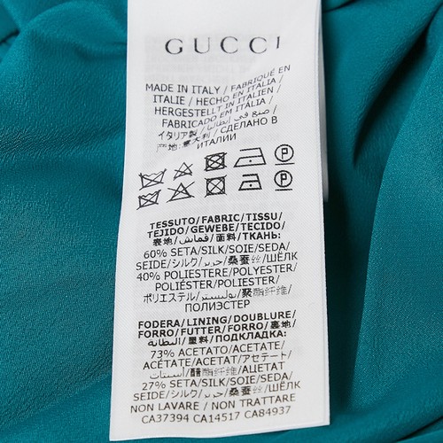 Gucci Kids Green Lame Pleated Dress 5 Yrs - Picture 5 of 6