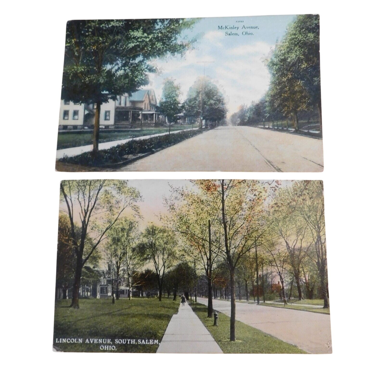 Postcards Vintage c1912-1914 Salem Ohio Set of 2