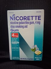Nicorette Value Pack White Ice Mint 4mg. Gum 100 Pieces Exp. 01/2028