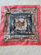 Native American Wamcraft USA Southwest Western Tribal Vintage 80s Bandana Hankie