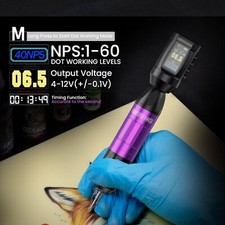 Maquina De Tatuaje INALAMBRICA Pistola Pluma Kit Wormhole Tattoo Machine Pen